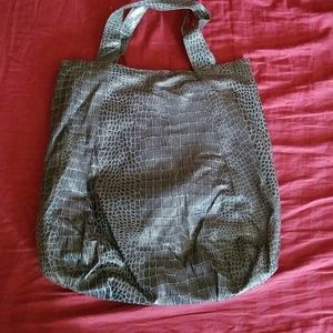 Faux Alligator Skin Tote Bag